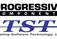 progressive components & tst logos